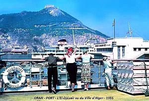 Oran - Port - El-Djezair vu du Ville d'Alger - 1955